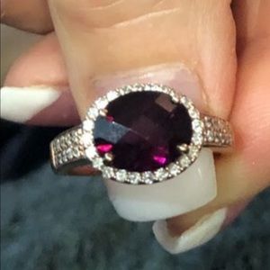 ISO LeVian garnet ring ISO